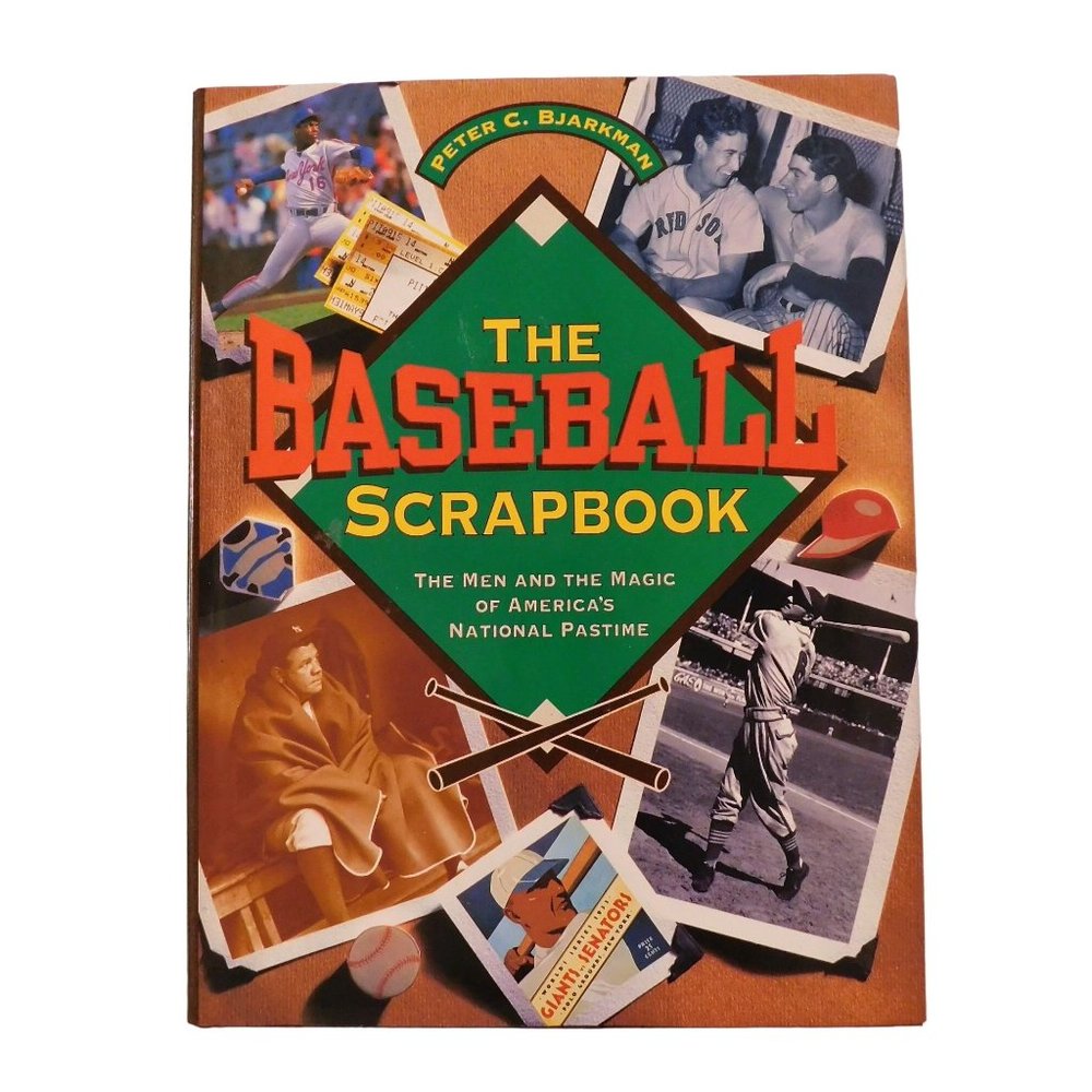 The Baseball Scrapbook by Peter Bjarkman Hardcover Dust Jacket